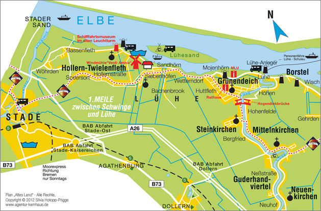 Übersichtsplan Altes Land